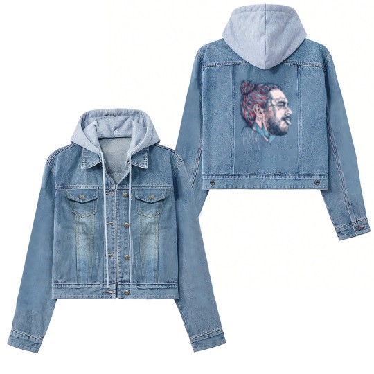 Discover Post Malone Vintage Women's Denim Jackets, Post Malone Women's Denim Jackets, Post Malone Merch