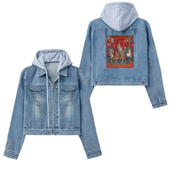 Discover Lady and Unicorn Medieval Tapestry Women's Denim Jackets