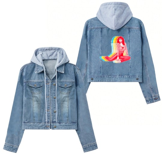 Discover Kate Bush / Retro Rainbow Aesthetic Design - Kate Bush - Women's Denim Jackets
