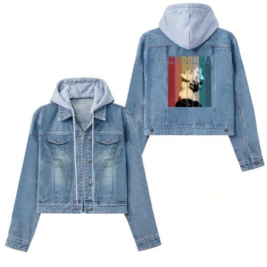 Discover Madonna Retro Vintage Women's Denim Jackets, Madonna Women's Denim Jackets, Music Women's Denim Jackets, Gift Women's Denim Jackets For You And Your Friends, Vintage Madonna Women's Denim Jackets