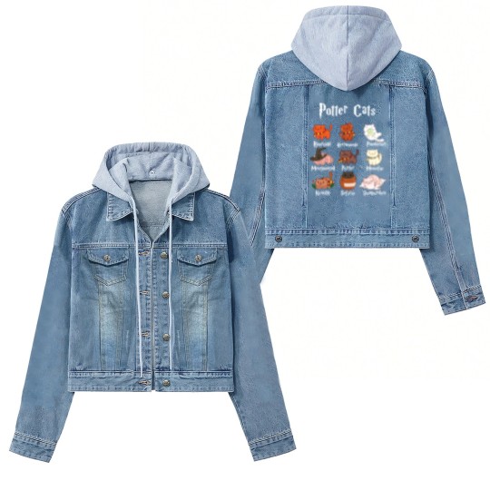 Discover Potter Cats Harry Pawter Classic Women's Denim Jackets