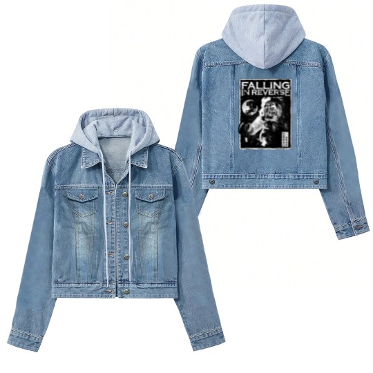 Discover Falling In Reverse Women's Denim Jackets, Falling In Reverse The Popular Mons Tour 2023 Women's Denim Jackets