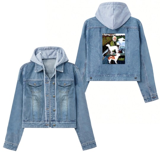 Discover Goodfellas Painting Old Man with Dog Women's Denim Jackets