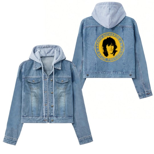 Discover Keith Richards For President Women's Denim Jackets Keith Richards Women's Denim Jackets