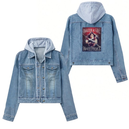 Discover Wonder Woman Fight For Justice Women's Denim Jackets
