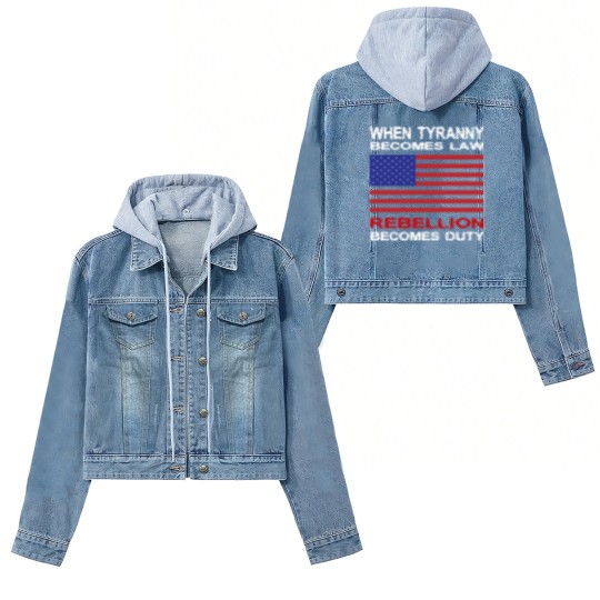 Discover When Tyranny Becomes Law Women's Denim Jackets