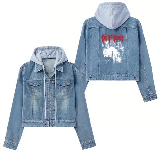 Discover Girl Dinner Black Metal Vintage Women's Denim Jackets