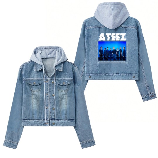 Discover ATEEZ Kpop Ateez The Fellowship Tour 2022 Kpop Women's Denim Jackets