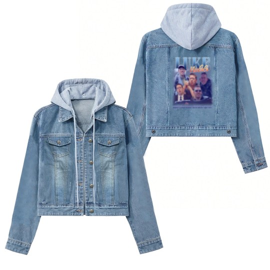 Discover Luke Nichols Vintage Bootleg Women's Denim Jackets, Warm Fresh Bread With Honey Butter Women's Denim Jackets