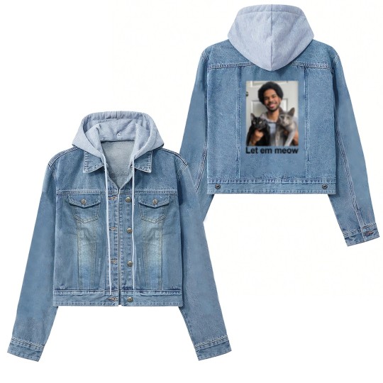Discover Let Em Meow Jarrett Allen Women's Denim Jackets, Unisex Women's Denim Jackets, Unisex Men & Women