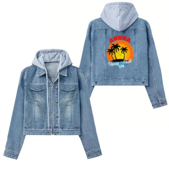 Discover Aruba Women's Denim Jackets Aruba Vacation Women's Denim Jackets