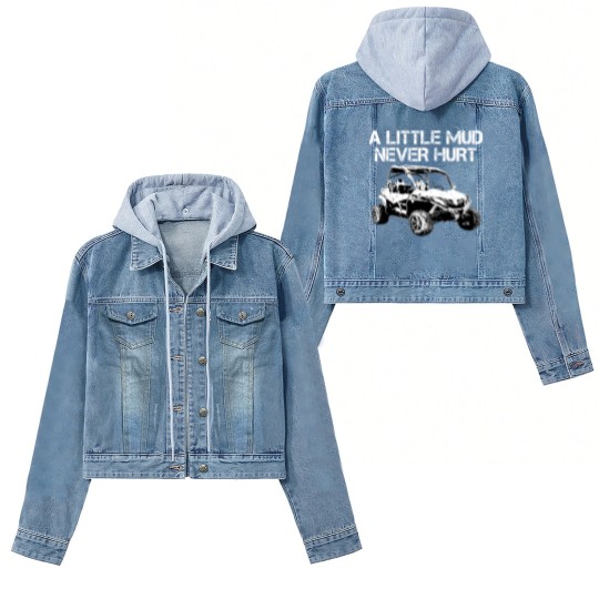 Discover Original Mud Mode Cf Moto Gift Sxs Atv Riding Mudd Women's Denim Jackets