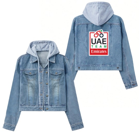 Discover UAE Team Emirates Pro Cycling Team uci world tour uae tour cycling 2023 Women's Denim Jackets