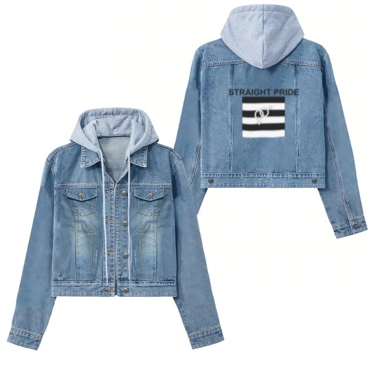 Discover Straight Pride Women's Denim Jackets Gender Symbols Men & Woman