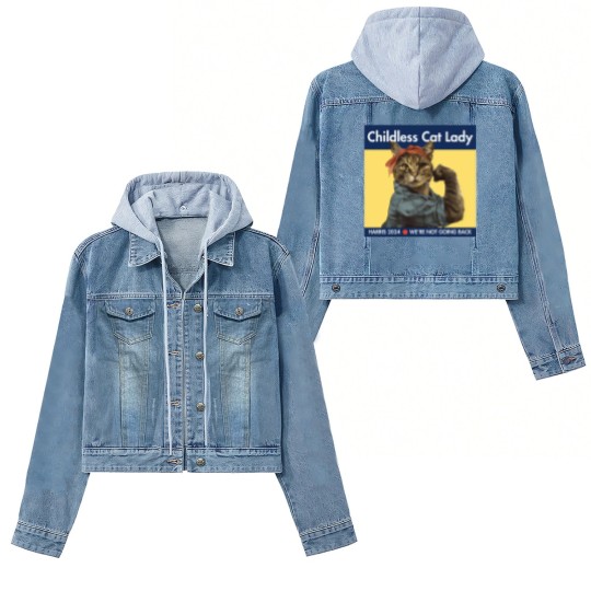 Discover Childless Cat Lady - kamala 2024 - Childless Cat Lady - Women's Denim Jackets