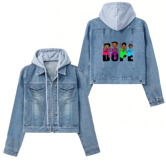 Discover Betty Boop Black Girls Are Dope Vintage Women's Denim Jackets, Animation Women's Denim Jackets, Betty Boop Women's Denim Jackets
