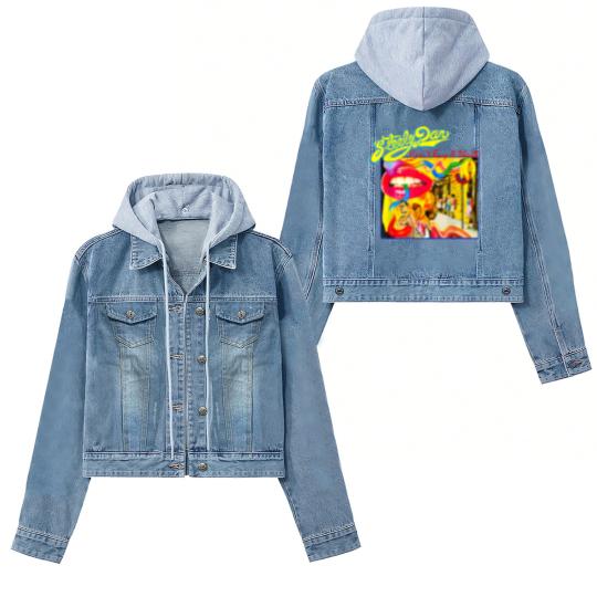 Discover Retro Steely Distressed Arts Dan Rock Music For Fan Women's Denim Jackets