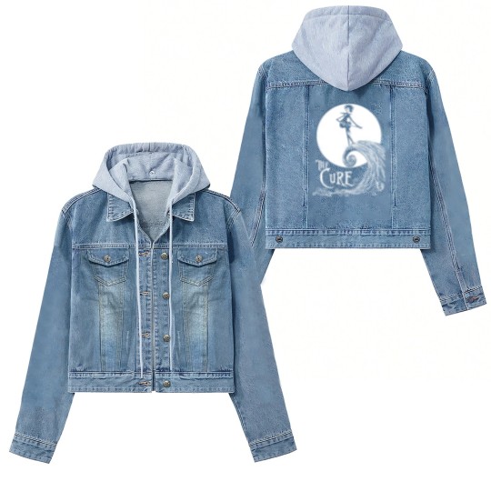 Discover The Cure Women's Denim Jackets - Skellington Band Women's Denim Jackets
