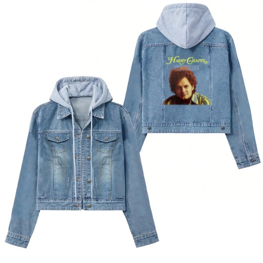 Discover Harry Chapin Cherry Wood Gold Orange Women's Denim Jackets