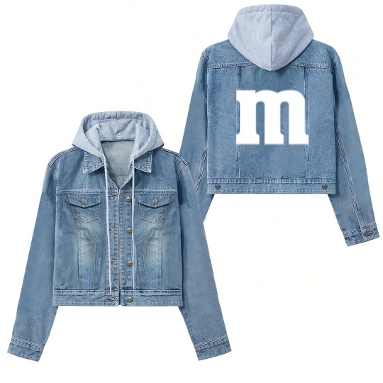 Discover Candy Matching Women's Denim Jackets, M and M Candy Cosplay Women's Denim Jackets, Candy Team Group Women's Denim Jackets, Halloween Costume For Family Group Gift, Birthday Party Women's Denim Jackets
