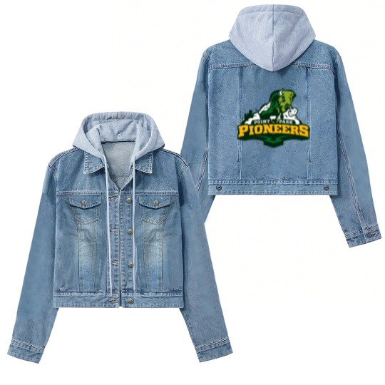 Discover Point Park Pioneers College Sport Team Women's Denim Jackets