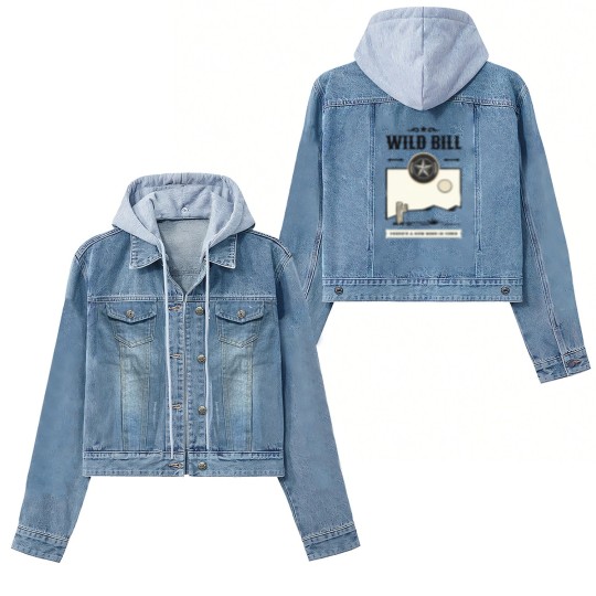 Discover Vintage Wild West Bill Poster Women's Denim Jackets
