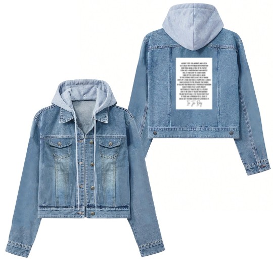 Discover Ice ice baby Vanilla Ice Hip Hop lyric mucis Women's Denim Jackets
