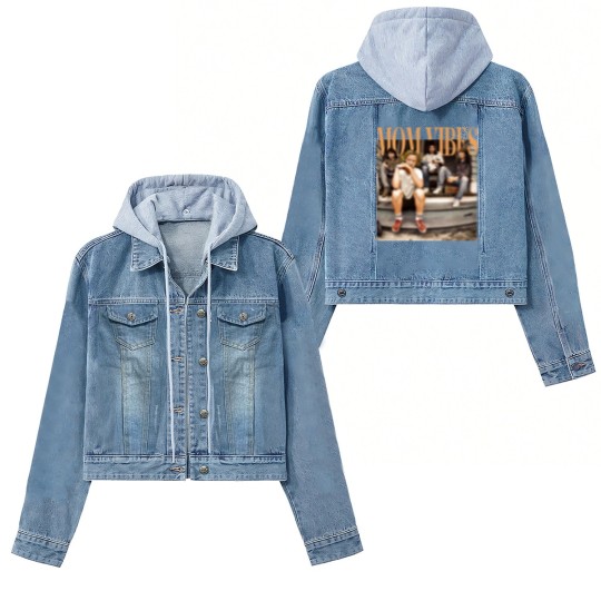 Discover Mom Vibes Thug Life  Women's Denim Jackets, Vintage 90s Mom Vibes Women's Denim Jackets, 90s Mom Vibes Women's Denim Jackets