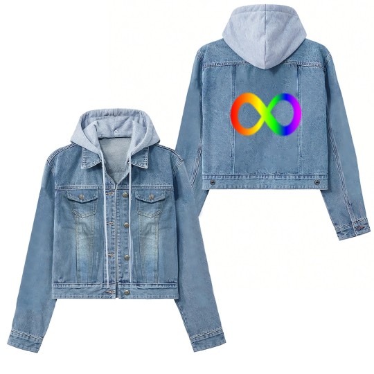 Discover autism infinity symbol// rainbow Women's Denim Jackets