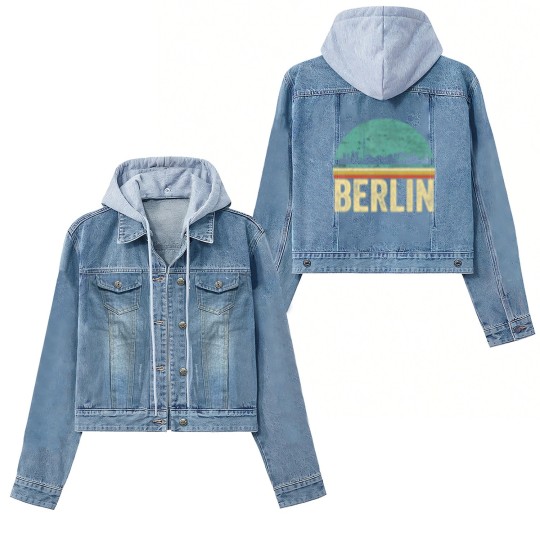 Discover Vintage 80s Retro Berlin Souvenir Skyline Berlin Women's Denim Jackets