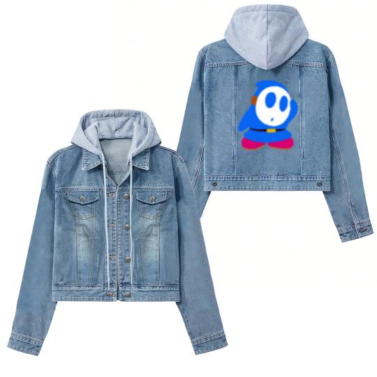 Discover Blue Shy Guy Women's Denim Jackets