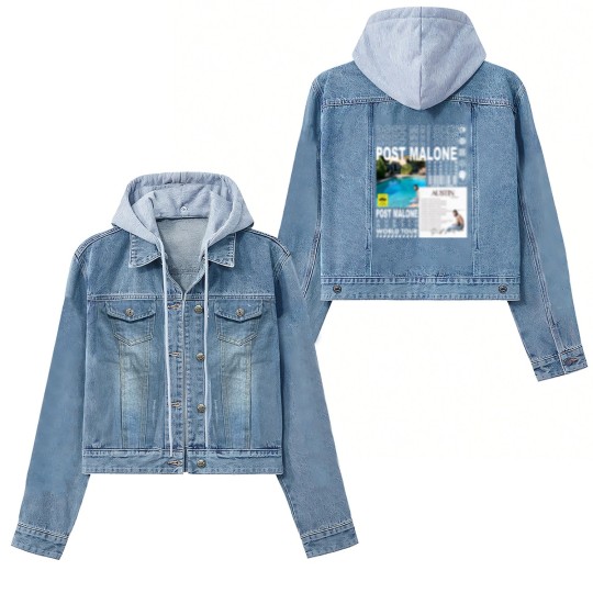 Discover Post Malone Rap Women's Denim Jackets, Vintage Posty Women's Denim Jackets