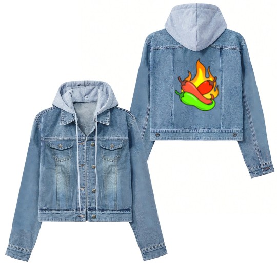 Discover hot peppers Women's Denim Jackets