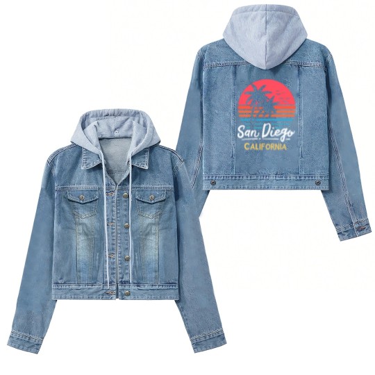 Discover San Diego California CA Vintage Women's Denim Jackets