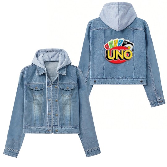 Discover UNO Game Card Women's Denim Jackets