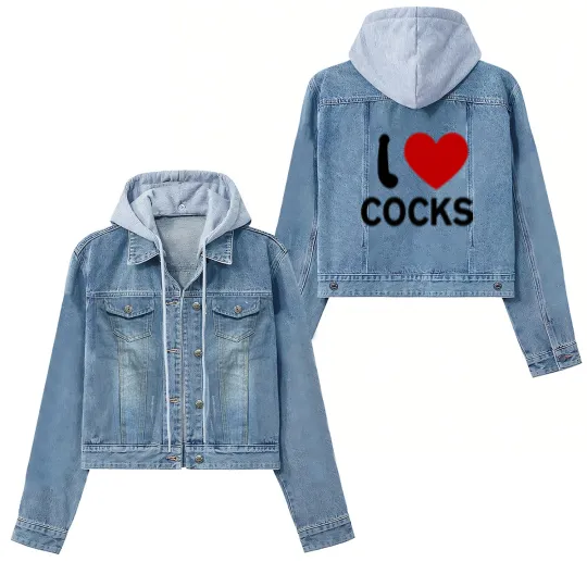 Discover I Love Cocks Women's Denim Jackets