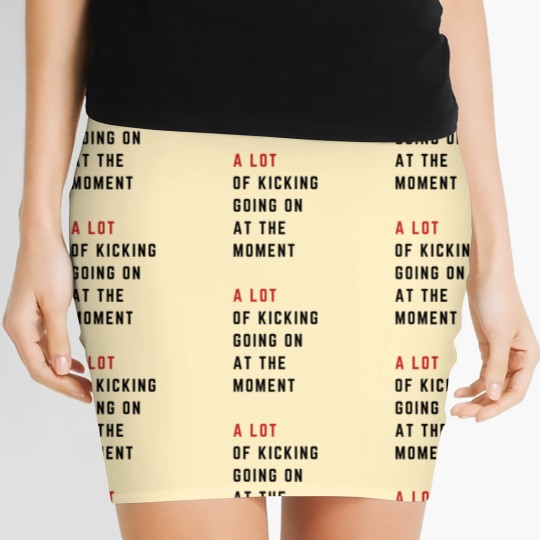 Discover Funny Maternity Women's Mini Skirt - A Lot Going On at the Moment