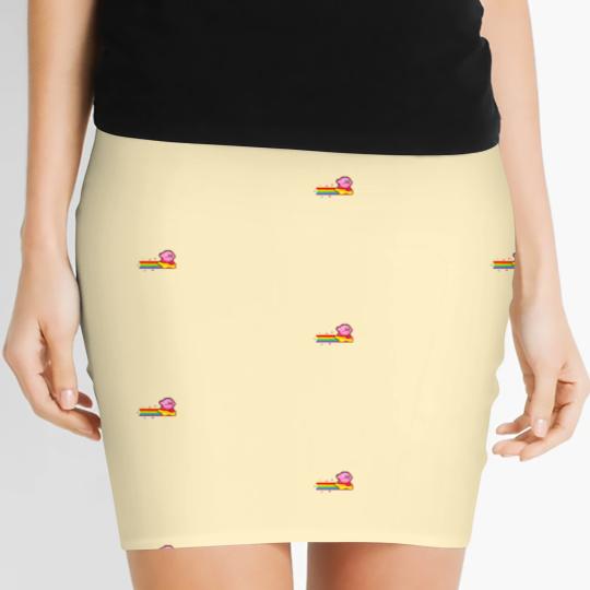 Discover Kirby Rainbow Women's Mini Skirts, Cute Kirby Women's Mini Skirts