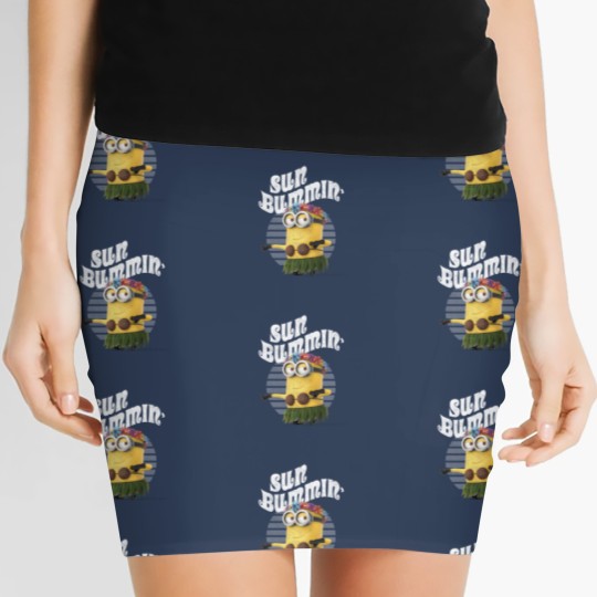Discover Despicable Me Minions Bob Sun Bummin Hula Graphic Women's Mini Skirts
