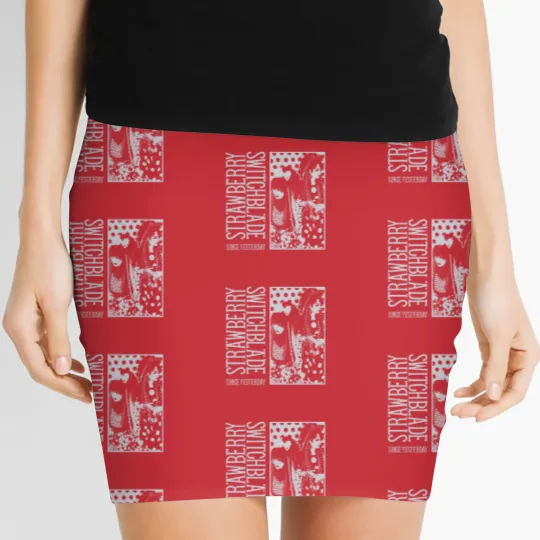 Discover Strawberry Switchblade Women's Mini Skirts 80s Vintage Best Gift Women's Mini Skirts