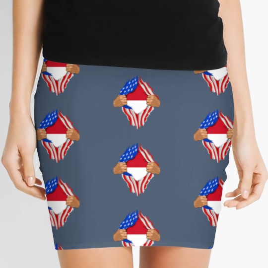Discover Indonesian Blood Inside Me Indonesia Flag Gift Women's Mini Skirts
