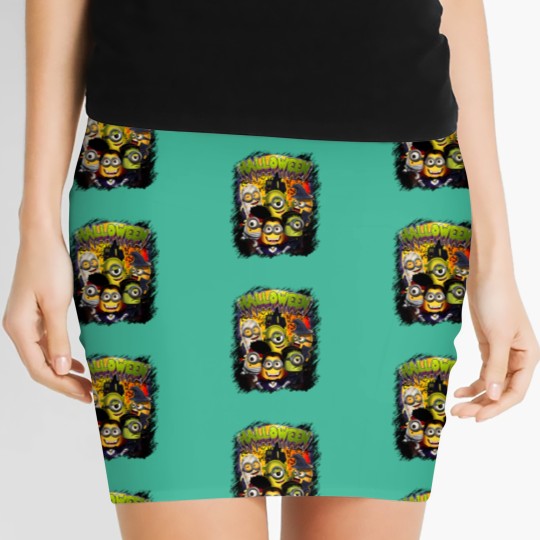 Discover Minions Halloween Women's Mini Skirts Unisex Jersey Short Sleeve Women's Mini Skirts