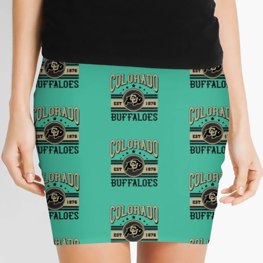 Discover Colorado Buffaloes Football Est 1876 Women's Mini Skirts, University of Colorado Women's Mini Skirts