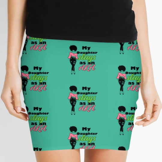 Discover AKA Sorority Daughter Paraphernalia Gift For Mom Women's Mini Skirts