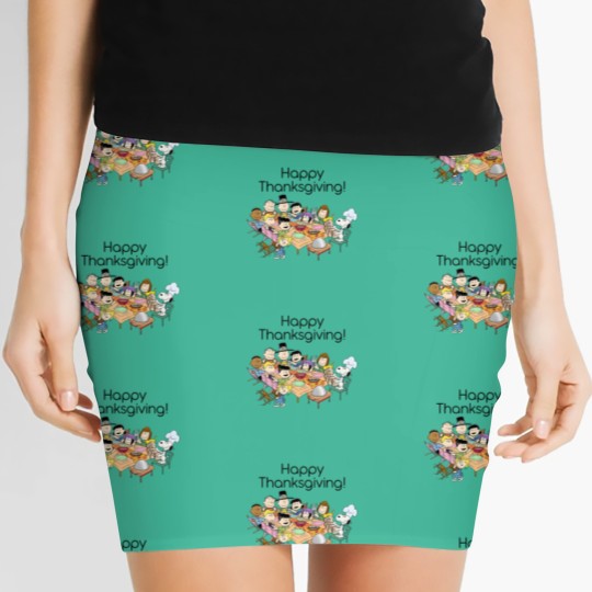 Discover Thanksgiving Snoopy Women's Mini Skirts,Snoopy Thanksgiving