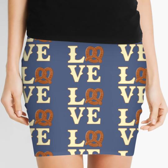 Discover Oktoberfest I Love Pretzel Women's Mini Skirts Women's Mini Skirts