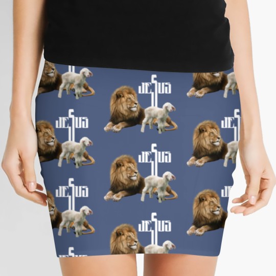 Discover Jesus is Lion and Lamb Women's Mini Skirts