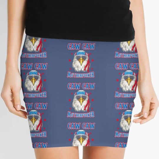 Discover Caw Caw Motherfucker! Funny 4th of July Patriotic Women's Mini Skirts