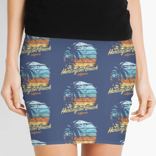 Discover Huntington Beach Florida Usa The Original Sunset Women's Mini Skirts