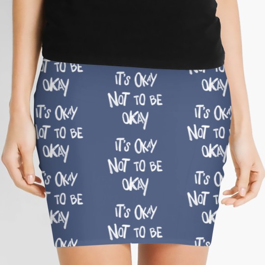 Discover Depression Merch Women's Mini Skirts It's Okay Not To Be Okay